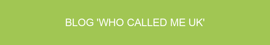 BLOG 'Who called me uk'